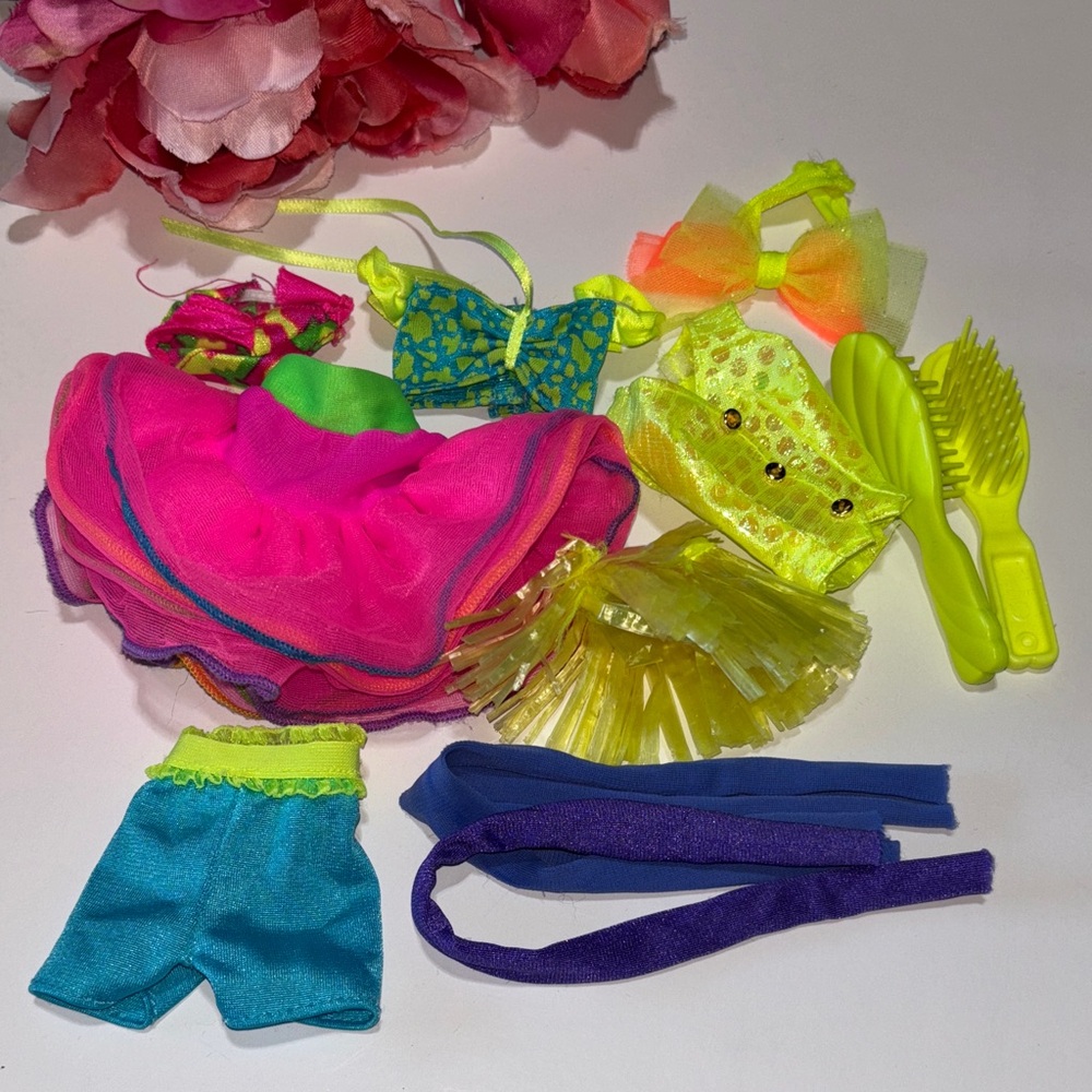 Neon Barbie Clothes 90s Barbie Neon Beach Clothes